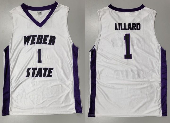 Damian Lillard Authentic College Jersey Weber State