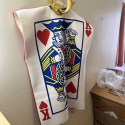 King Of Hearts Costume W/Crown $10 OBO