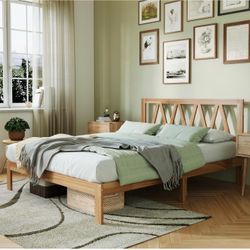 Full Size Wood  Bed Frame