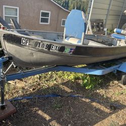Small Fishing Boat And Trailer