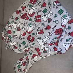 MENS SLEEP PANTS XL JOGGERS SNOOPY PEANUTS HOLIDAY CHRISTMAS 