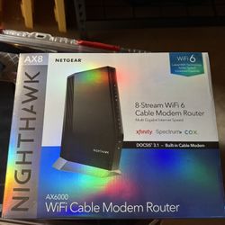 Netgear Nighthawk Ax600 Router/modem $400
