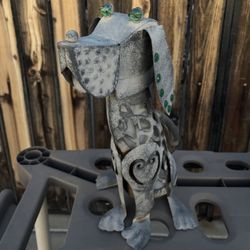 Metal Outdoor Garden Dog Decor