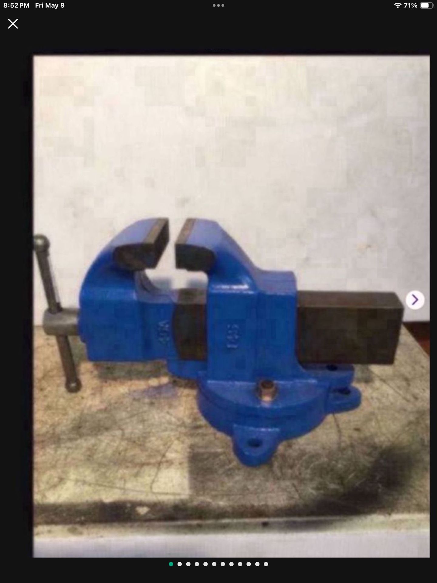 Morgan 145 Vise / 4 1/2 Jaws / Opens 7 Inches / 75 Pounds / 75 Pounds / Made In USA Vice / This Vise Has Never Been Used