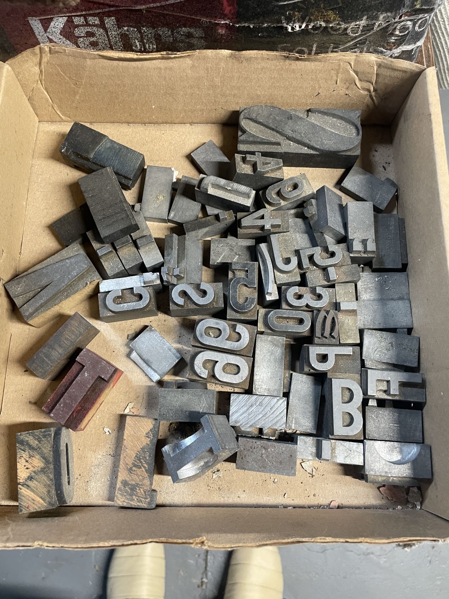Box Of “Movable Type” Metal