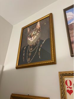 Renaissance Cat Portrait