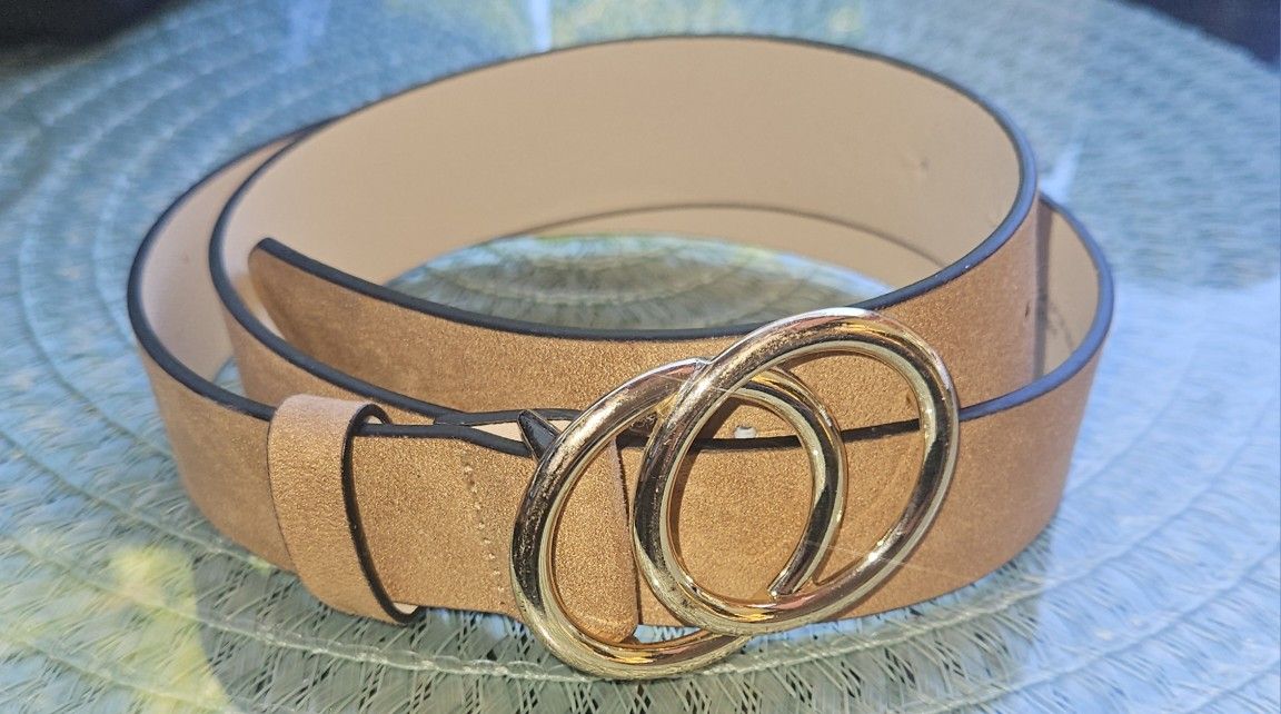 H & M Women's Belts 2 Black 1 Brown/Tan Double O Ring