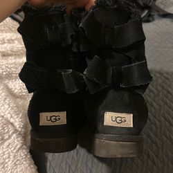 Black Uggs Boots Double Bow Black Uggs 