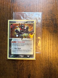 Pokémon TCG Sealed Celebrations Gold Star Greninja promo