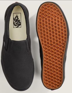 Vans Classic Slip On ORIGINAL Black/Black Men's Shoe Size 11.5 DEAL