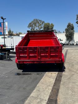 2025 Carson Dump Trailer Red 7X12-2 12K