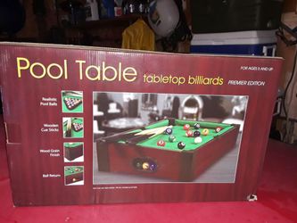 Pool table $ 15