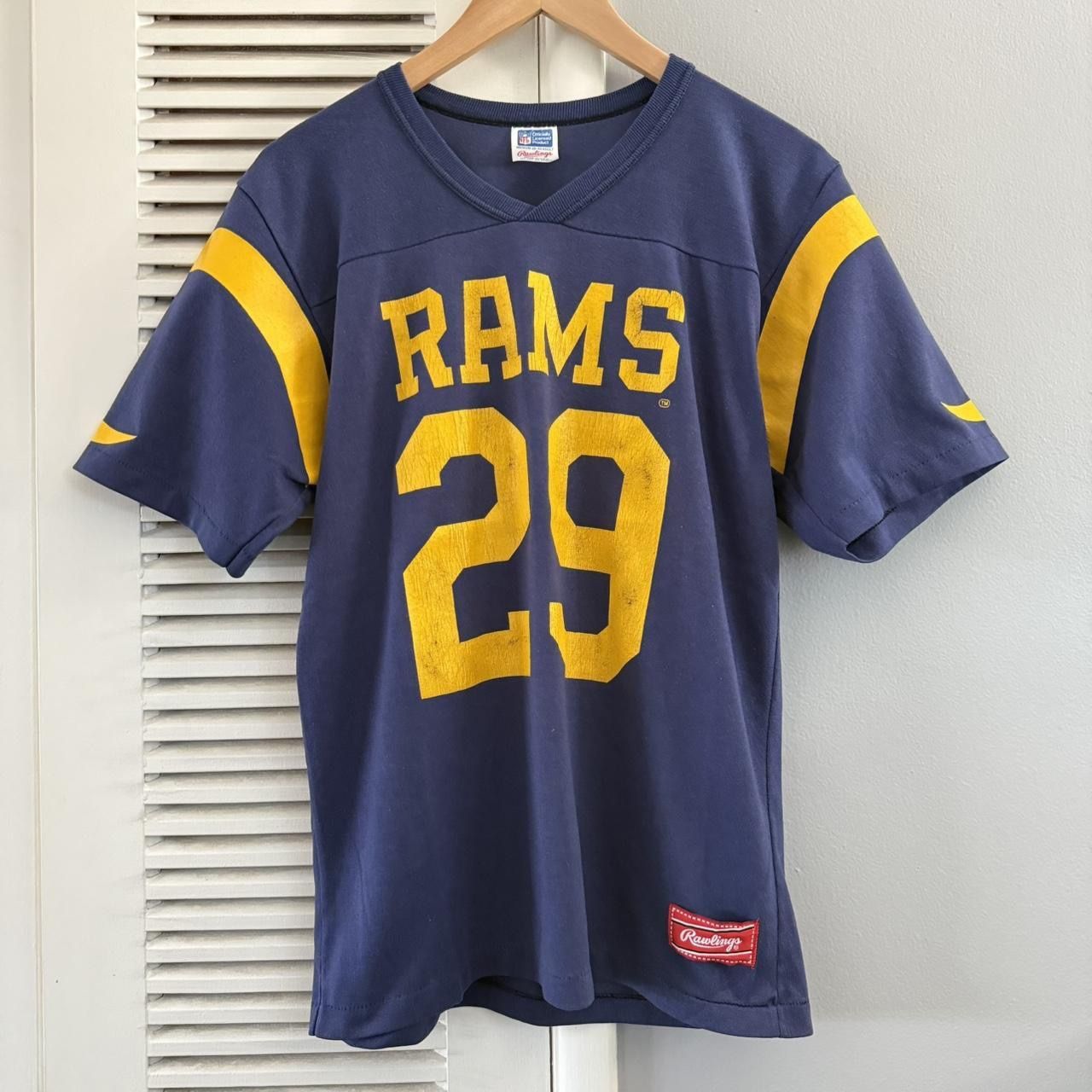 Vintage 80's Rawlings NFL RAMS Eric Dickerson #29 Jersey T-shirt