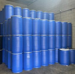 Blue Plastic Open Top Barrels