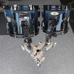 Pearl Vision Birch Rack Toms 8 in. and 10 in.