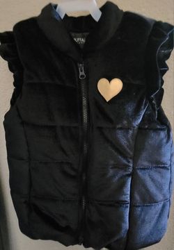 Girls Black Vest