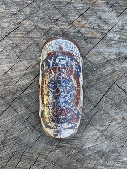 Vintage LYGIE Metal Head Badge