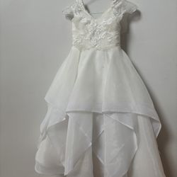 Flower girl dress Ivory girl 7/8 years old 