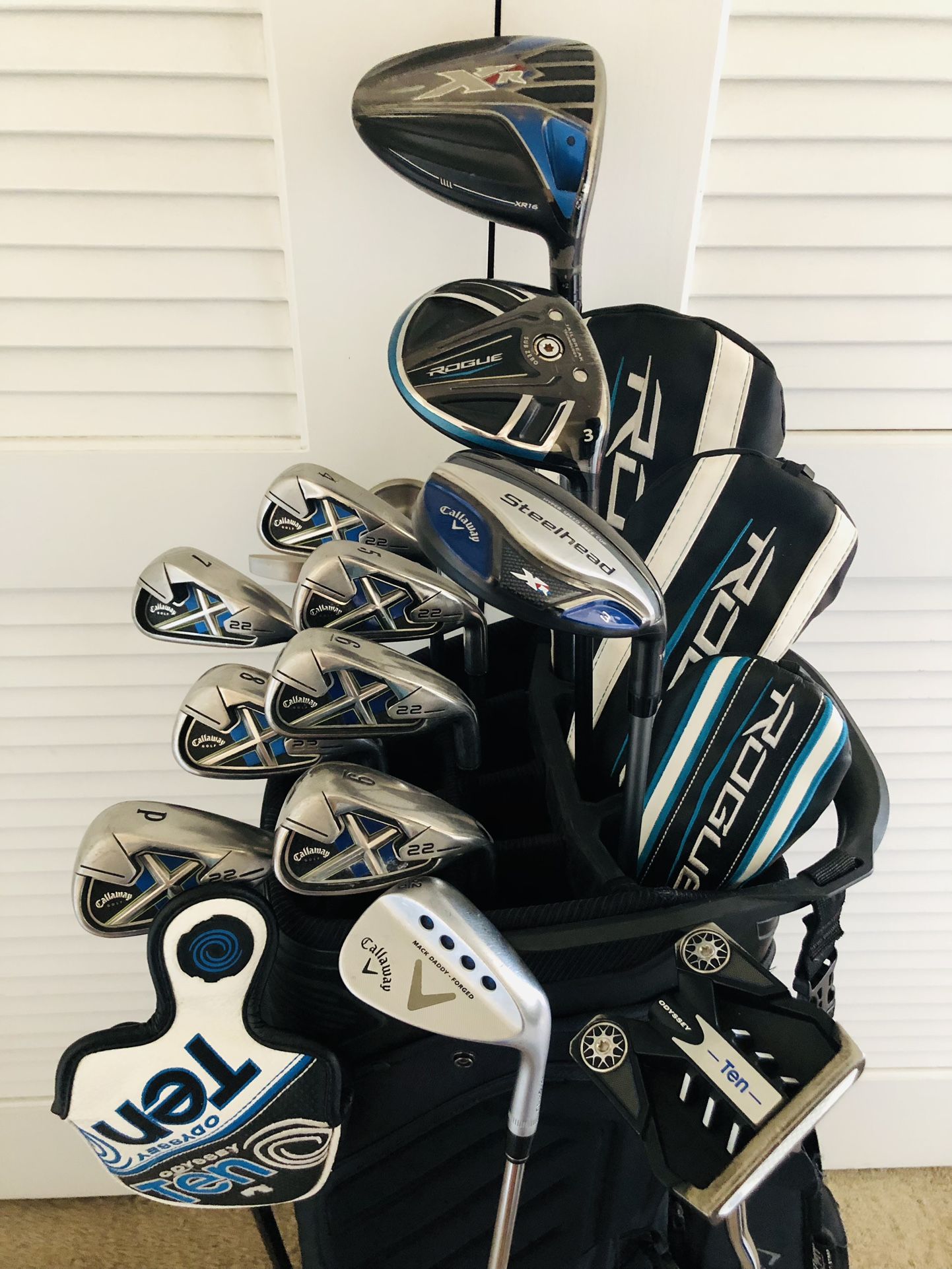Callaway X20 Golf Set Irons 4-PW with Steel Shafts, With Callaway XR Driver