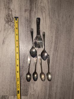 Silver plated mini silverware