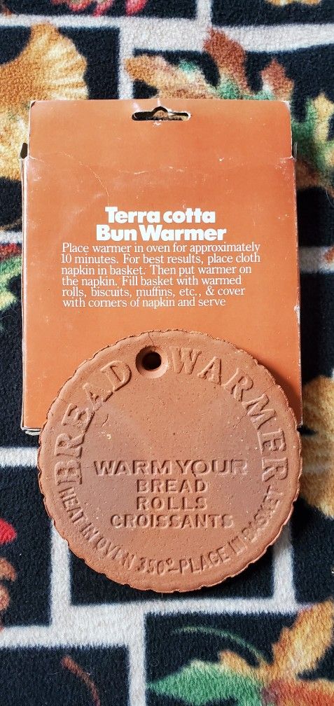 Terra Cotta Bread Bun Roll Warmer