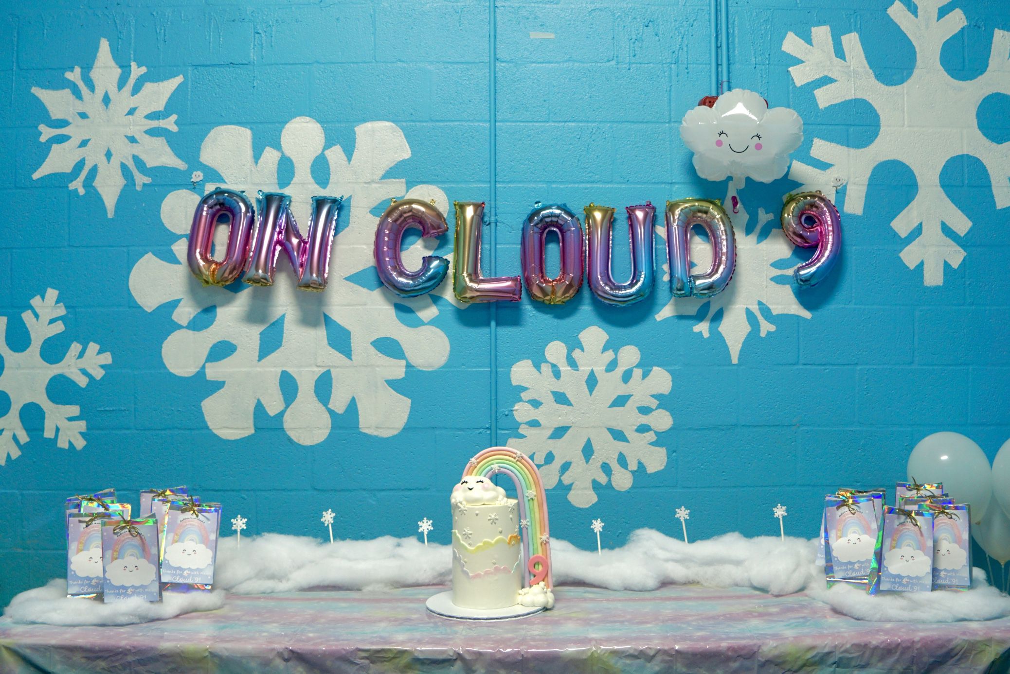 On Cloud 9 Party Birthday Decor Balloons 