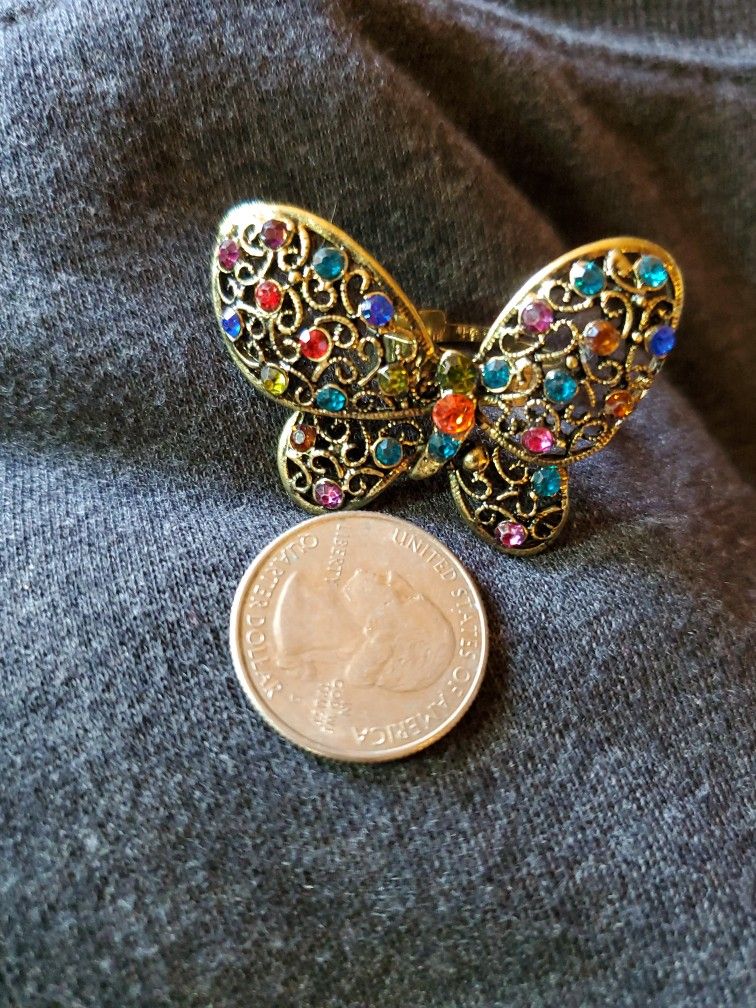 Butterfly Adjustable  Ring