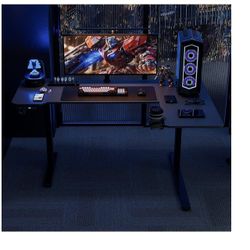 59 Inch L Shaped Standing Desk Adjustable Height,Gaming Electric Corner Standing Desk, Sit Stand Computer Table with Reversiable Splice Board, Black C