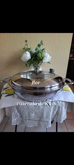 CACEROLA DE 8 QT DE ACERO INOXIDABLE 5-PLY VIDA SANA PRINCESS HOUSE 🌷🍓
