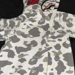 Bape City Camo Shark Full Zip Camo Hoodie
