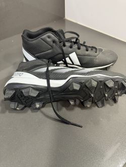 Adidas Adizero Impact.2 Mid Mens Sz 11 Black White Football Molded Cleats IF5102