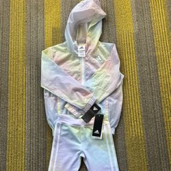 Adidas Girls Windbreaker Set 