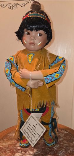 "Little Chief Standing Bear" porcelain doll