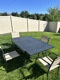 Patio Table and Four Chairs