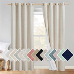 Blackout Cream Curtains 
