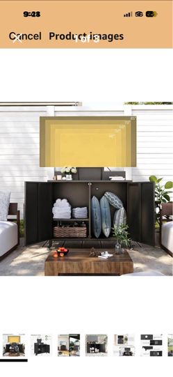 Movable TV cabinet
