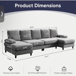 Sectional Sofa - BRAND NEW -$275 OBO