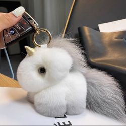 Super Cute And Furry Charm Keychain 