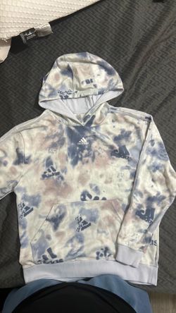Adidas hoodie, large, tie dyed
