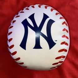 Official MLB Baseball Rawlings PU Plush Stuffed Toy New York Yankees Large 8"