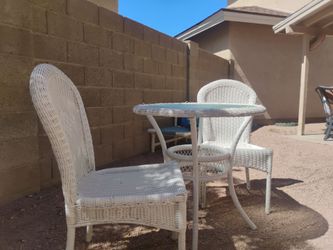 Patio table and chairs