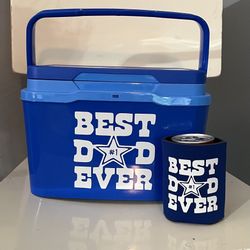 Best Dad Ever Set 😎lil Cooler And Coozie