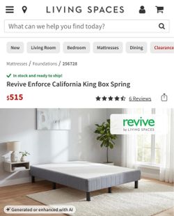 King base bed frame