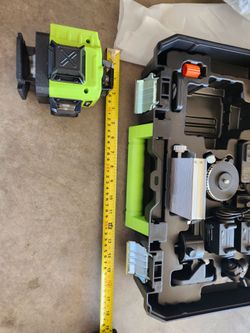 WEIDDW Laser Level 360° Green Cross Line Self Leveling Laser Measuring Tool