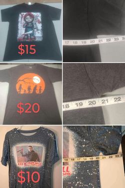 Halloween shirts size Large