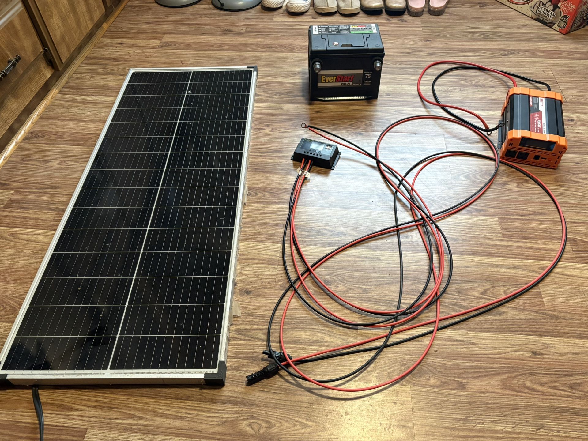 100w Solar Set Up