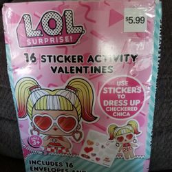 Lol Surprised! 16 Stickers Activity Valentines 
