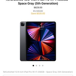 Ipad Pro 12.9 Inch 256 GB Wifi Cellular 