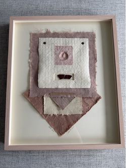Original Celeste M. Simon “Shell Line” Mixed Media Wall Art