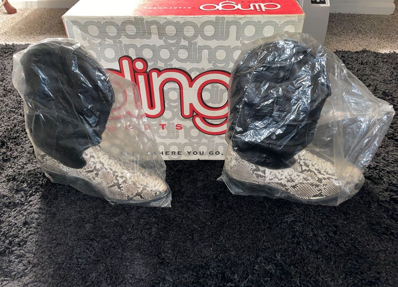 Dingo Real Snakeskin Boots Sz. 10